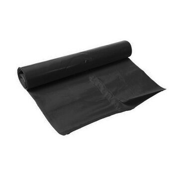 Afvalzak LDPE 90x125cm T60 Zwart rol a 10 stuks