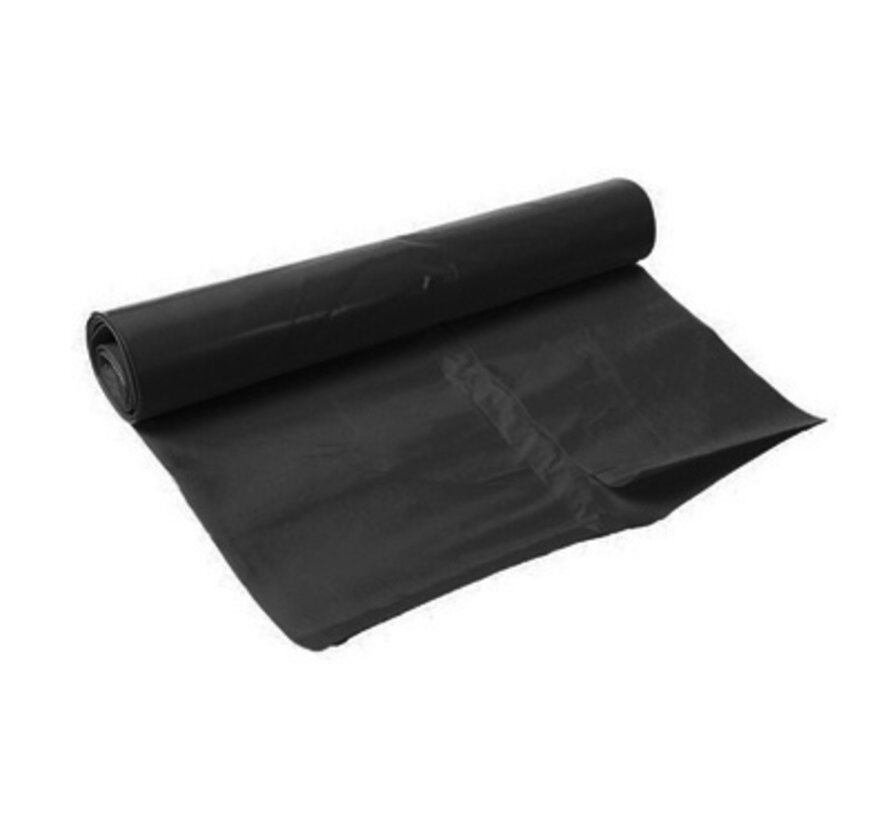 Afvalzak LDPE 90x125cm T60 Zwart rol a 10 stuks