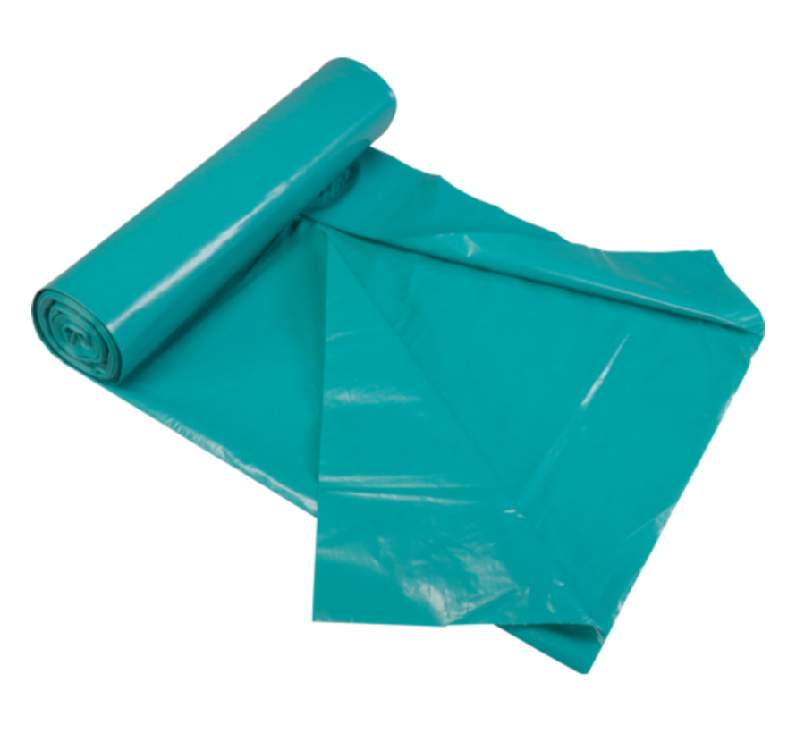 Afvalzak LDPE 70x110cm T70 Blauw rol a 20 stuks