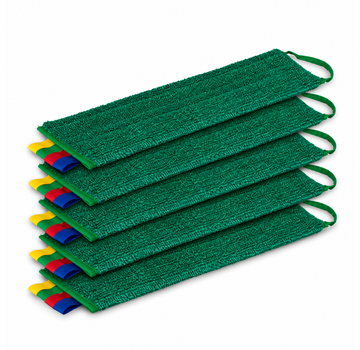 Greenspeed Microvezel twistmop velcro groen 45cm 5stuks