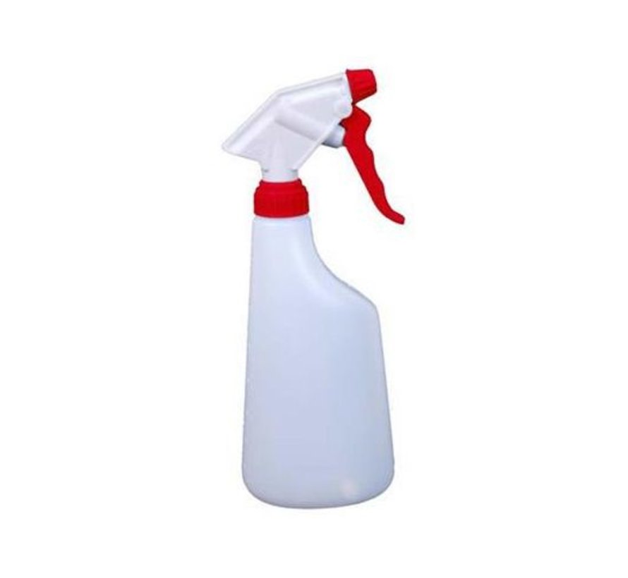 Sprayflacon - rond - met sproeikop / verstuiver - 600 ml