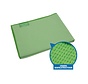 Microvezel Droogdoek/Glasdoek - 61x46cm - Groen/Grijs