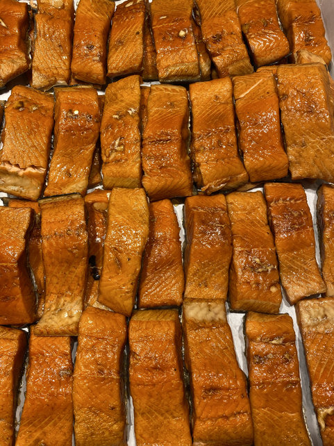 Zalmmoot ( warmgerookt )