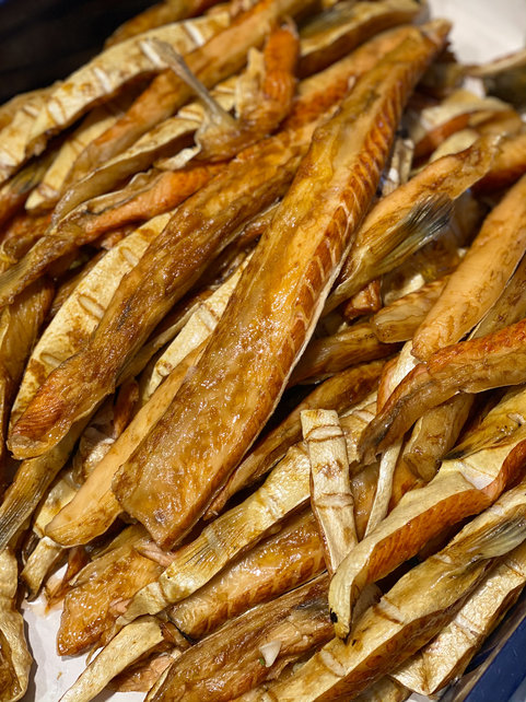 Zalmbuikjes ( warmgerookt )