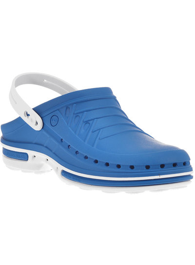 Wock Clog 07 Wit / Mid blauw medische schoen