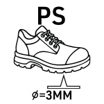 Anti-perforatiezool van textiel 3 mm