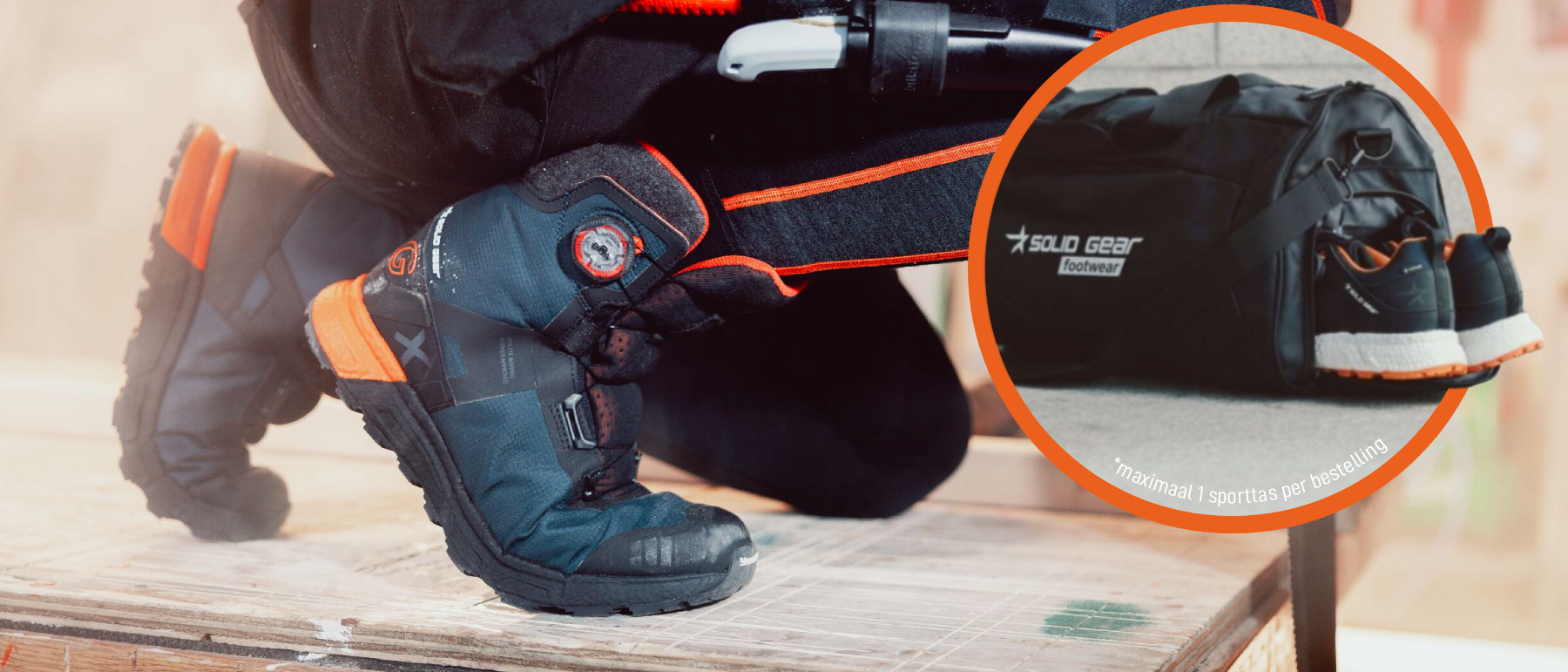 Bij aankoop van Solid Gear schoenen ontvang je een GRATIS sporttas kado!*