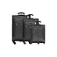d & n Travel Line 6404 - Trolley-Set, 3-delig. Zwart