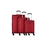 d & n Travel Line 6804 - Trolley-Set, 3-delig. Bordeaux