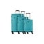 d & n Travel Line 6804 - Trolley-Set, 3-delig. Aqua Blauw