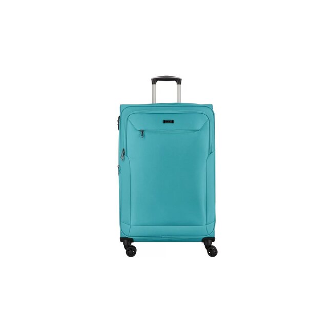 d & n Travel Line 6874 4-wiel Trolley 76 cm Aqua Blauw