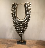 Schelpenketting grijs