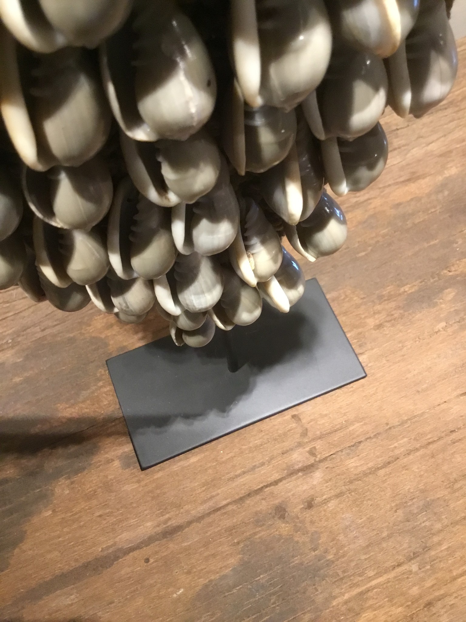 Schelpenketting grijs