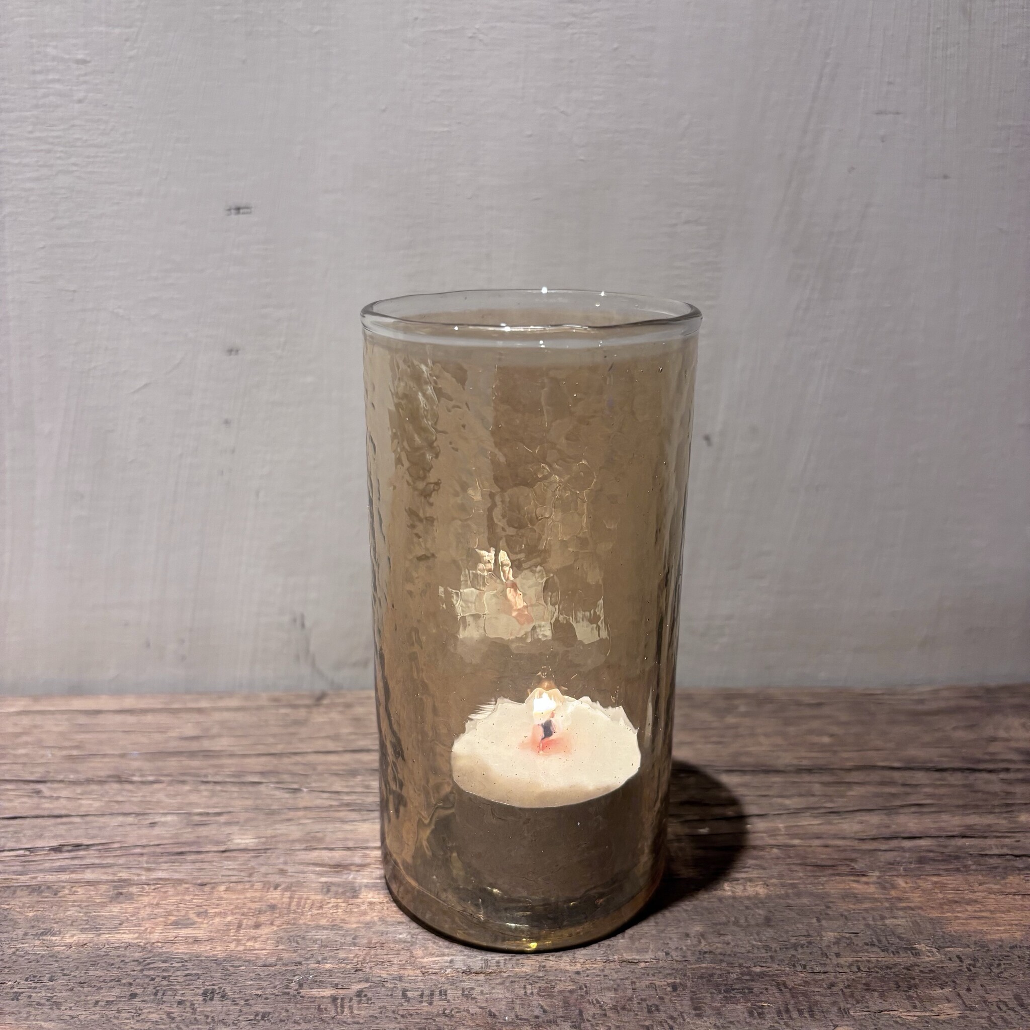 DekoCandle T-light Holder Hammered Gold