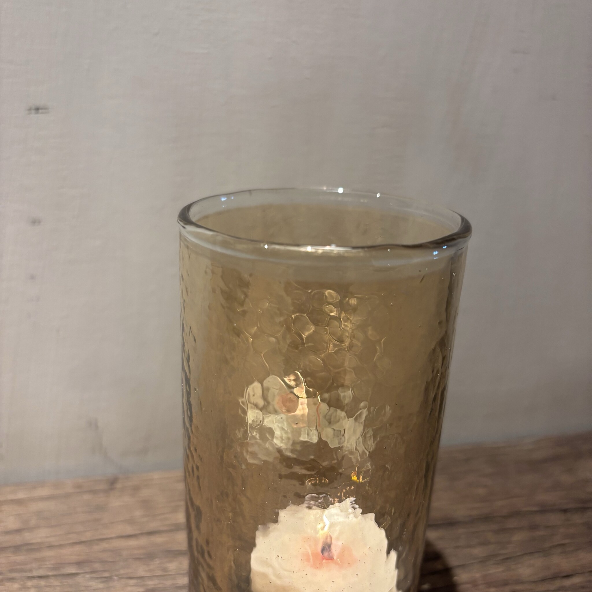 DekoCandle T-light Holder Hammered Gold