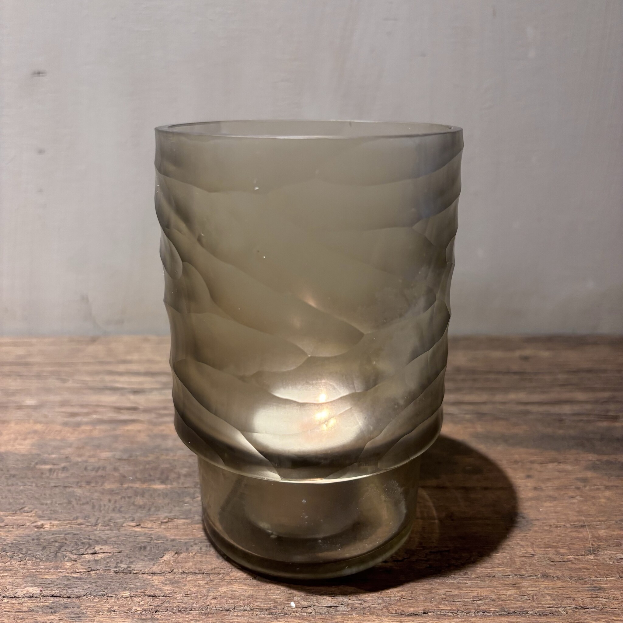 DekoCandle T-light Holder Light Smoke