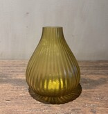 DekoCandle Mouthblown Soliflower Yellow Small