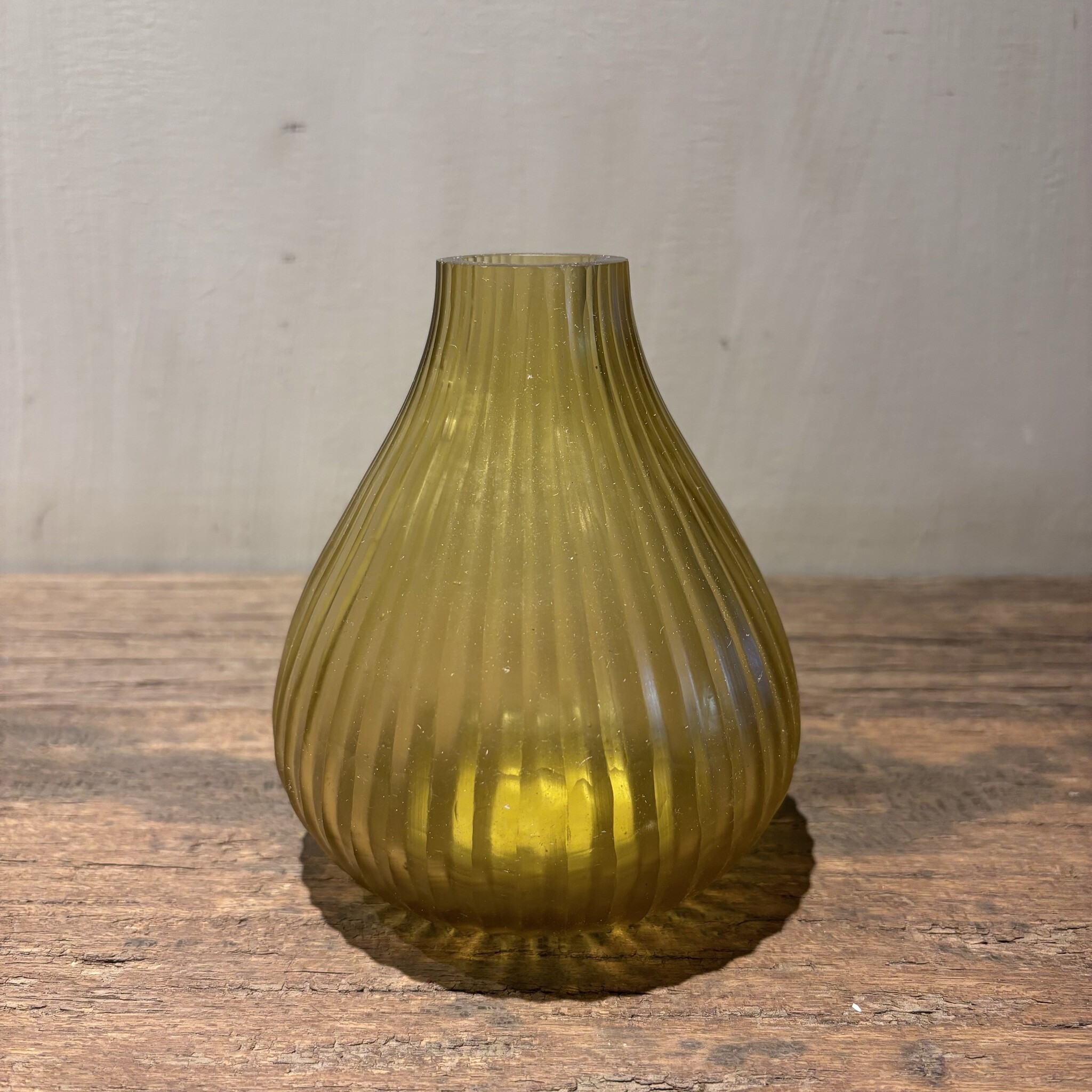 DekoCandle Mouthblown Soliflower Yellow Small