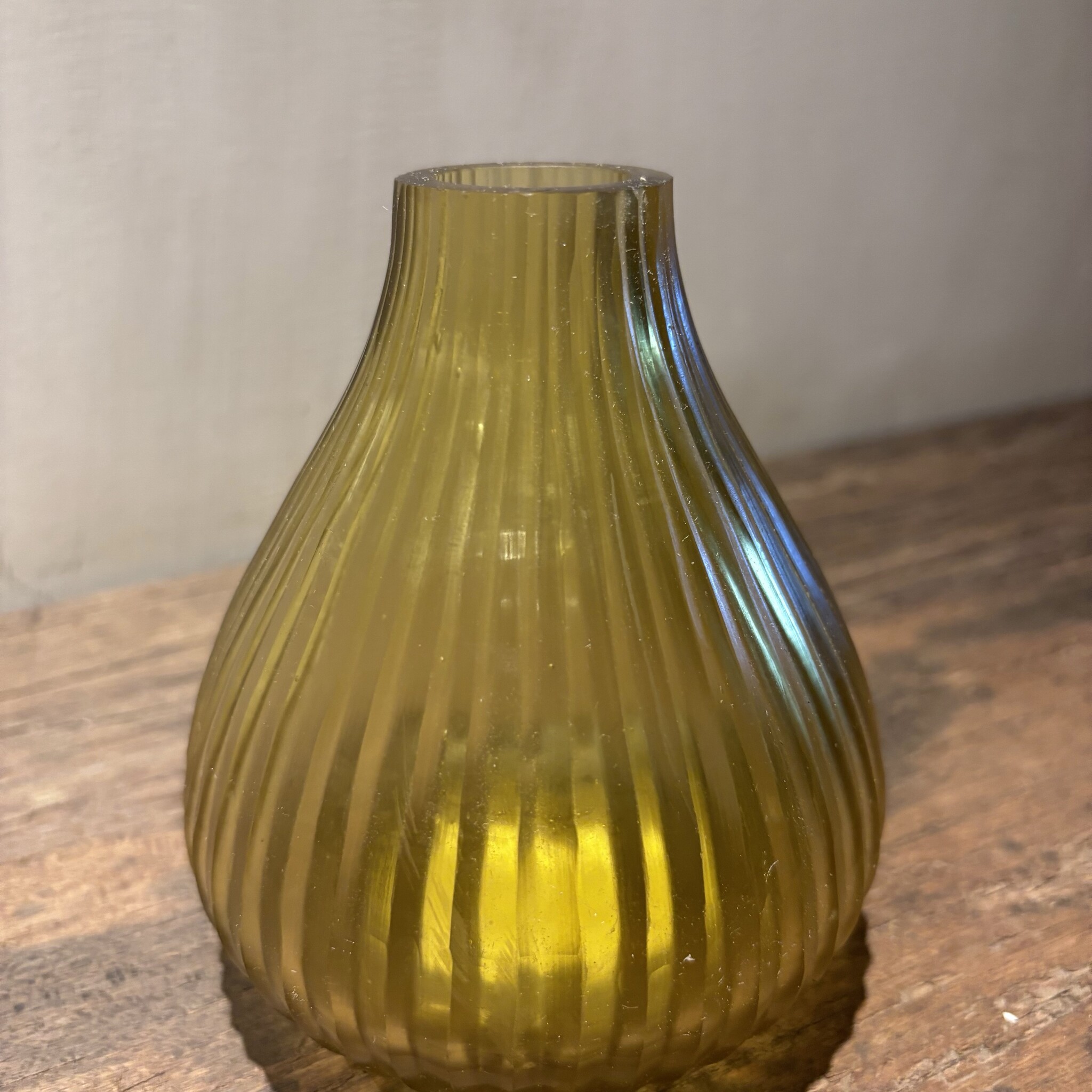 DekoCandle Mouthblown Soliflower Yellow Small