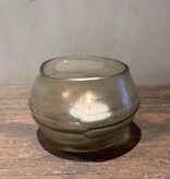 DekoCandle T-light Holder Oval Light Smoke
