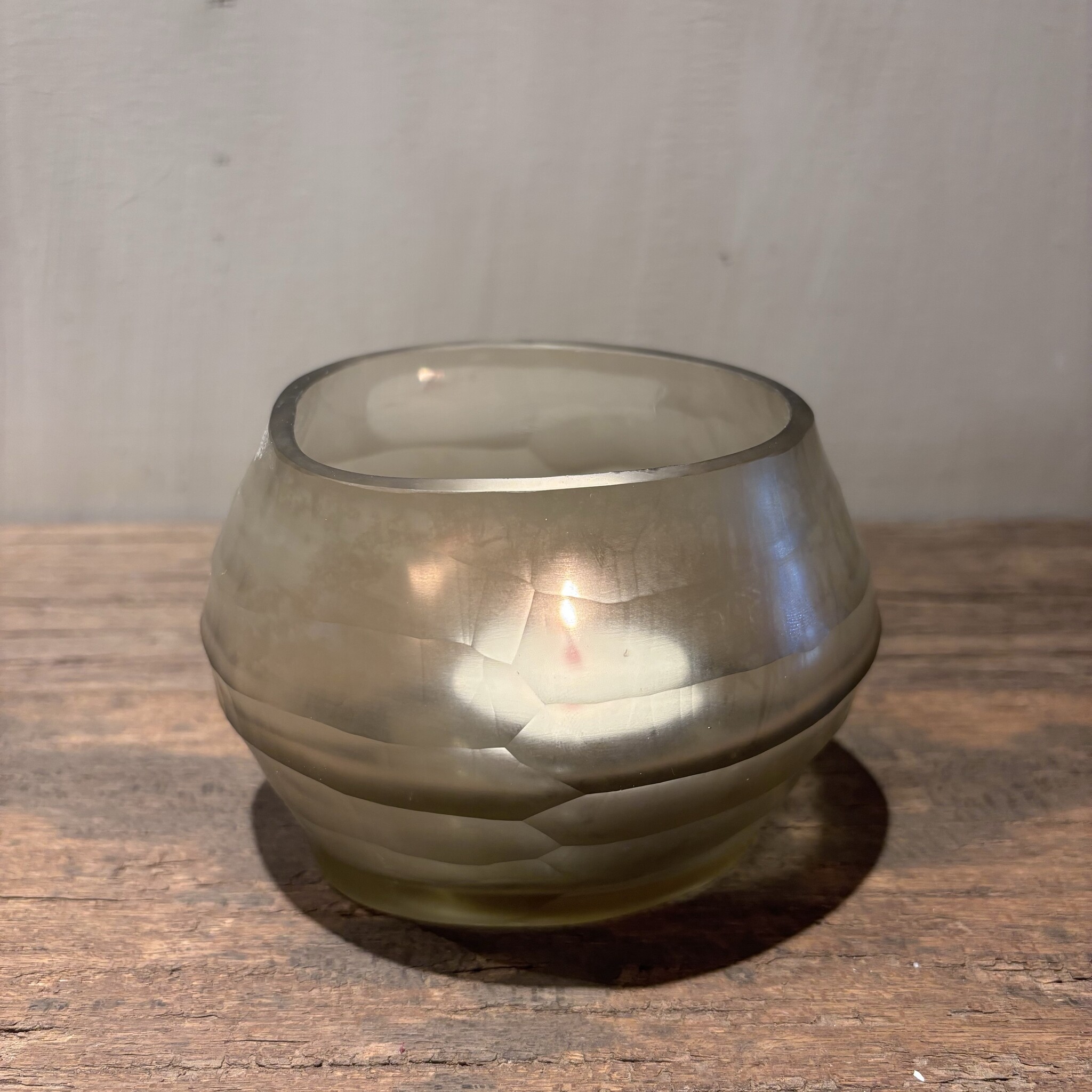 DekoCandle T-light Holder Oval Light Smoke
