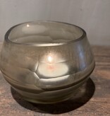 DekoCandle T-light Holder Oval Light Smoke