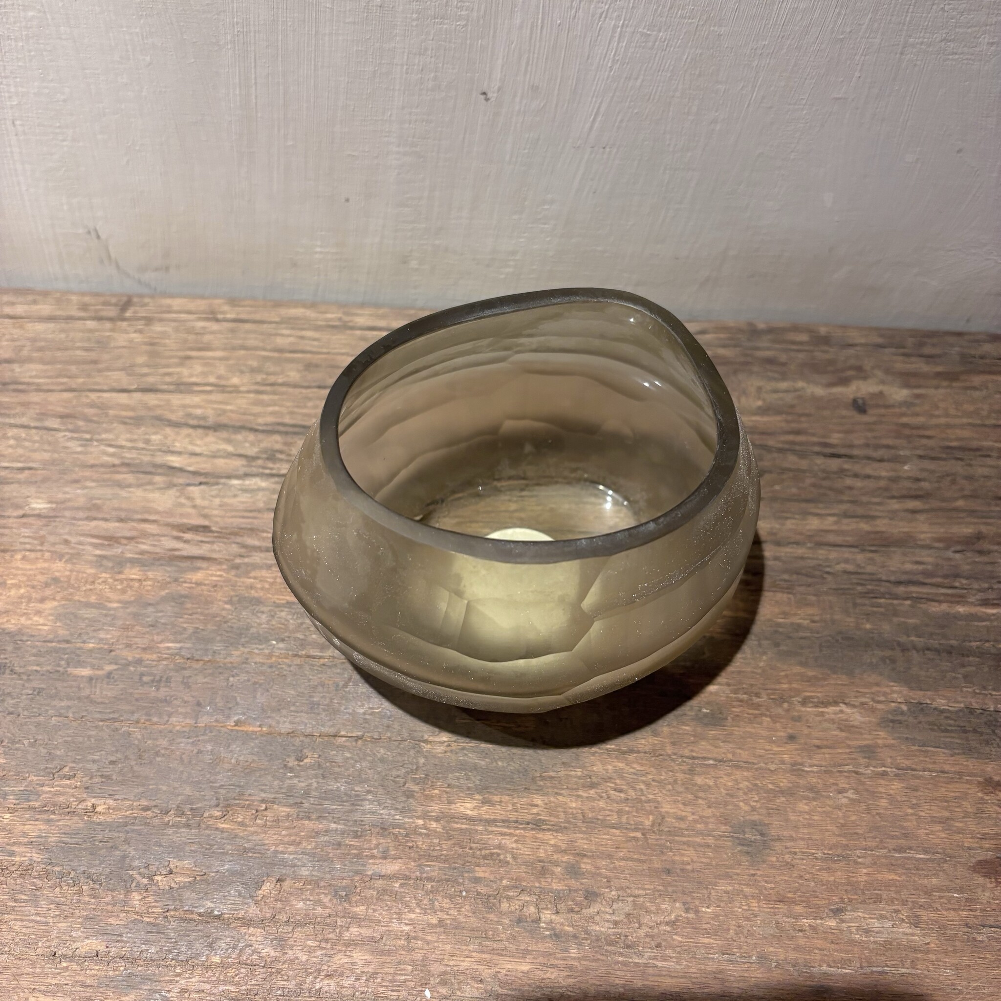 DekoCandle T-light Holder Oval Light Smoke