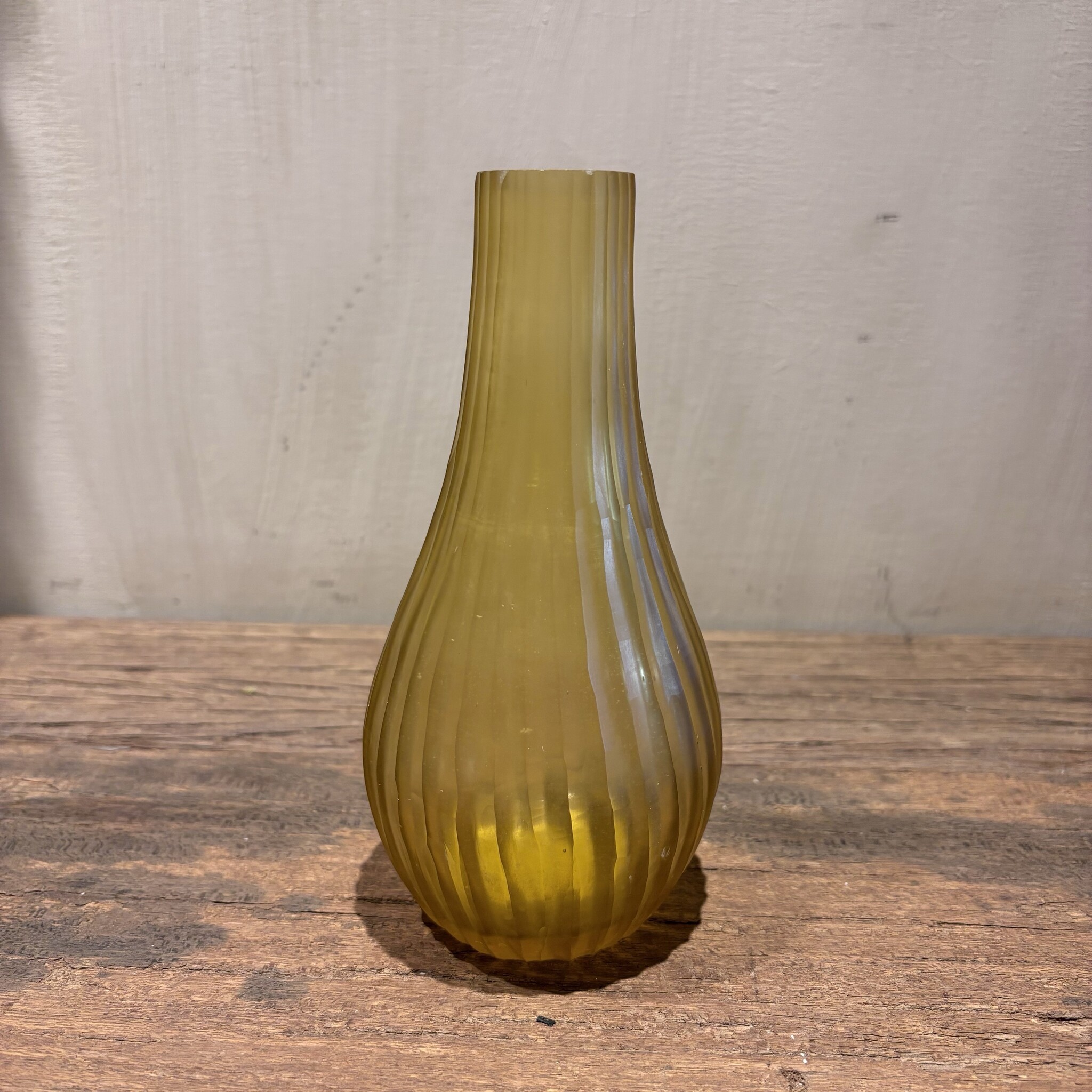 DekoCandle Mouthblown Soliflower Yellow Long