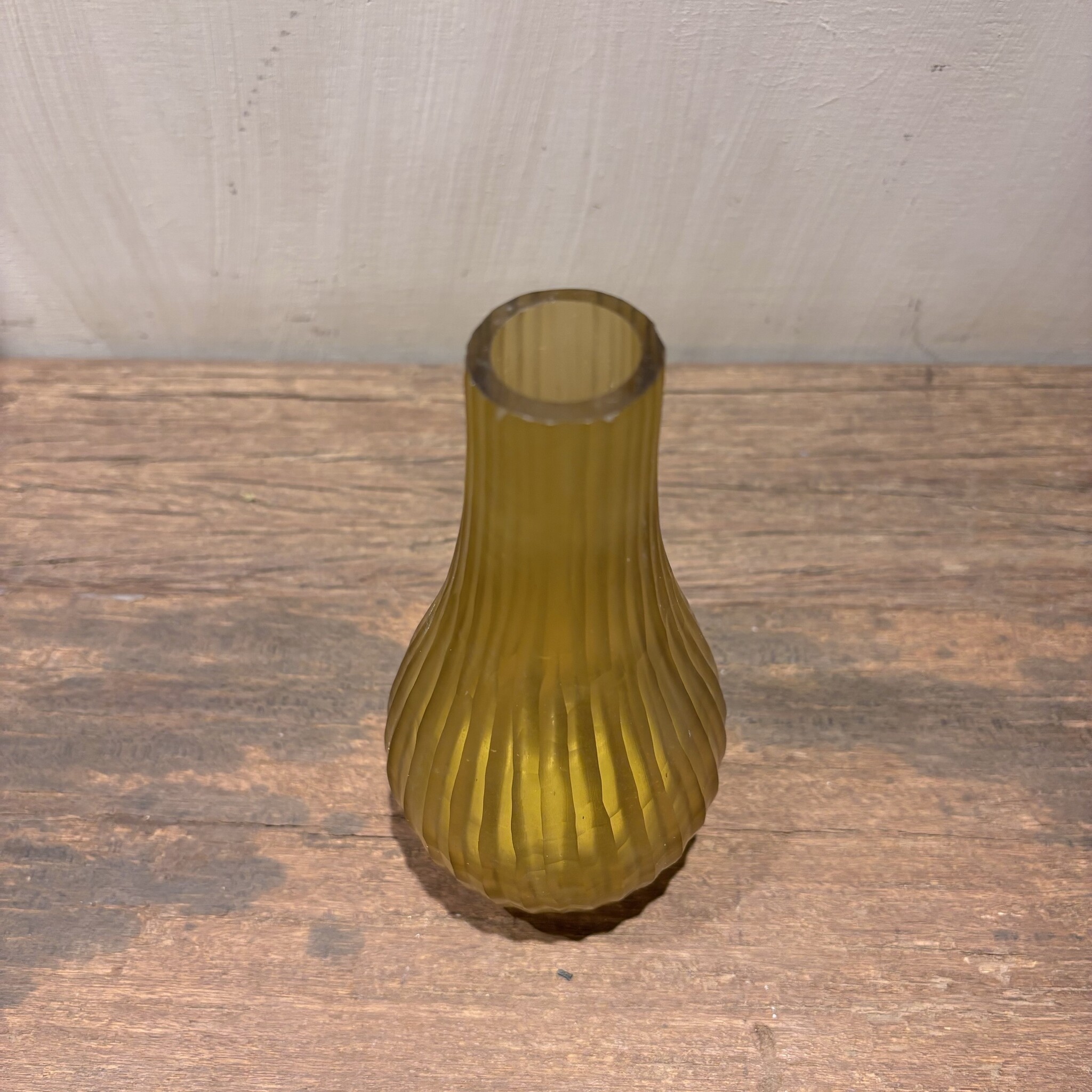 DekoCandle Mouthblown Soliflower Yellow Long