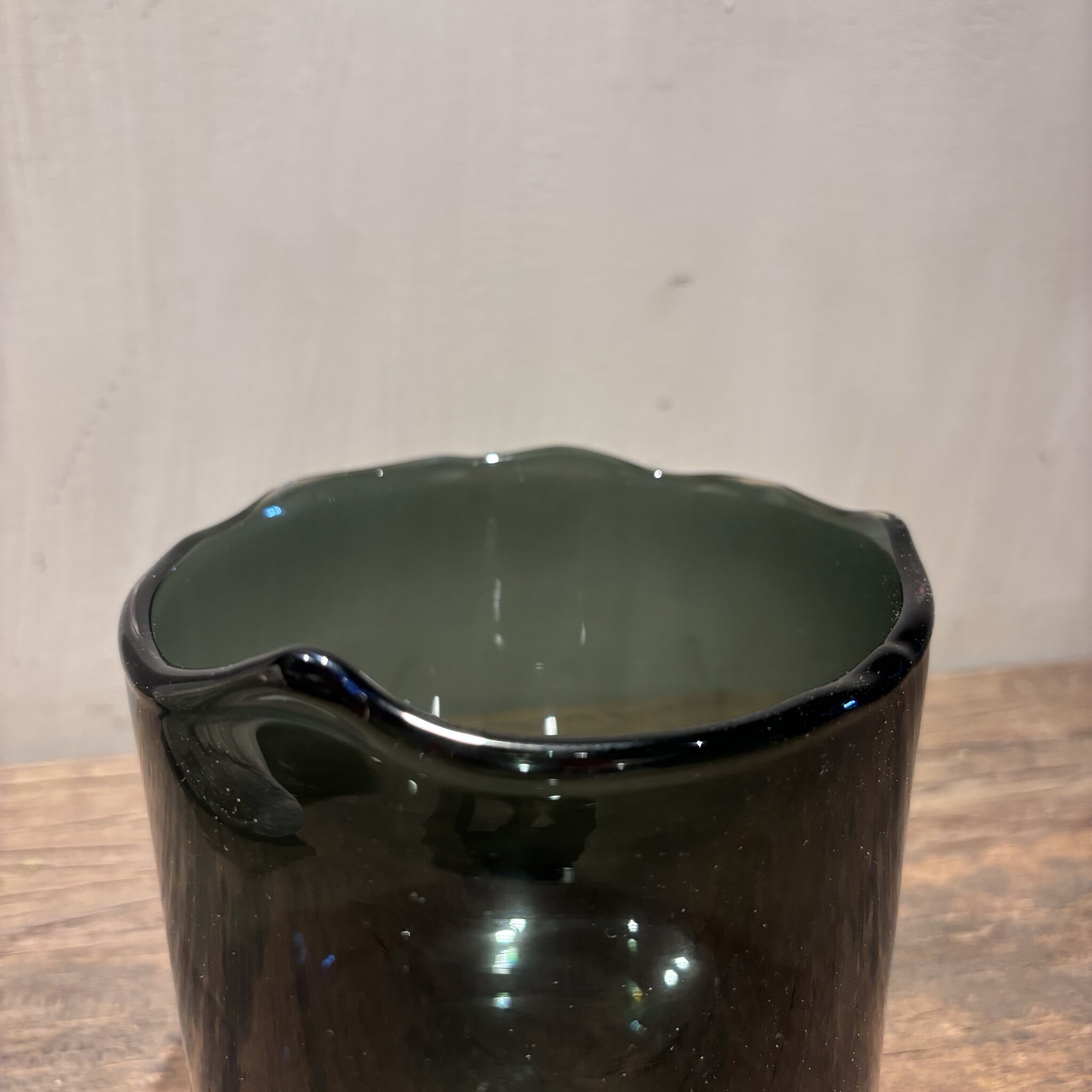 DekoCandle Vaas Organic Rim Smoke Medium
