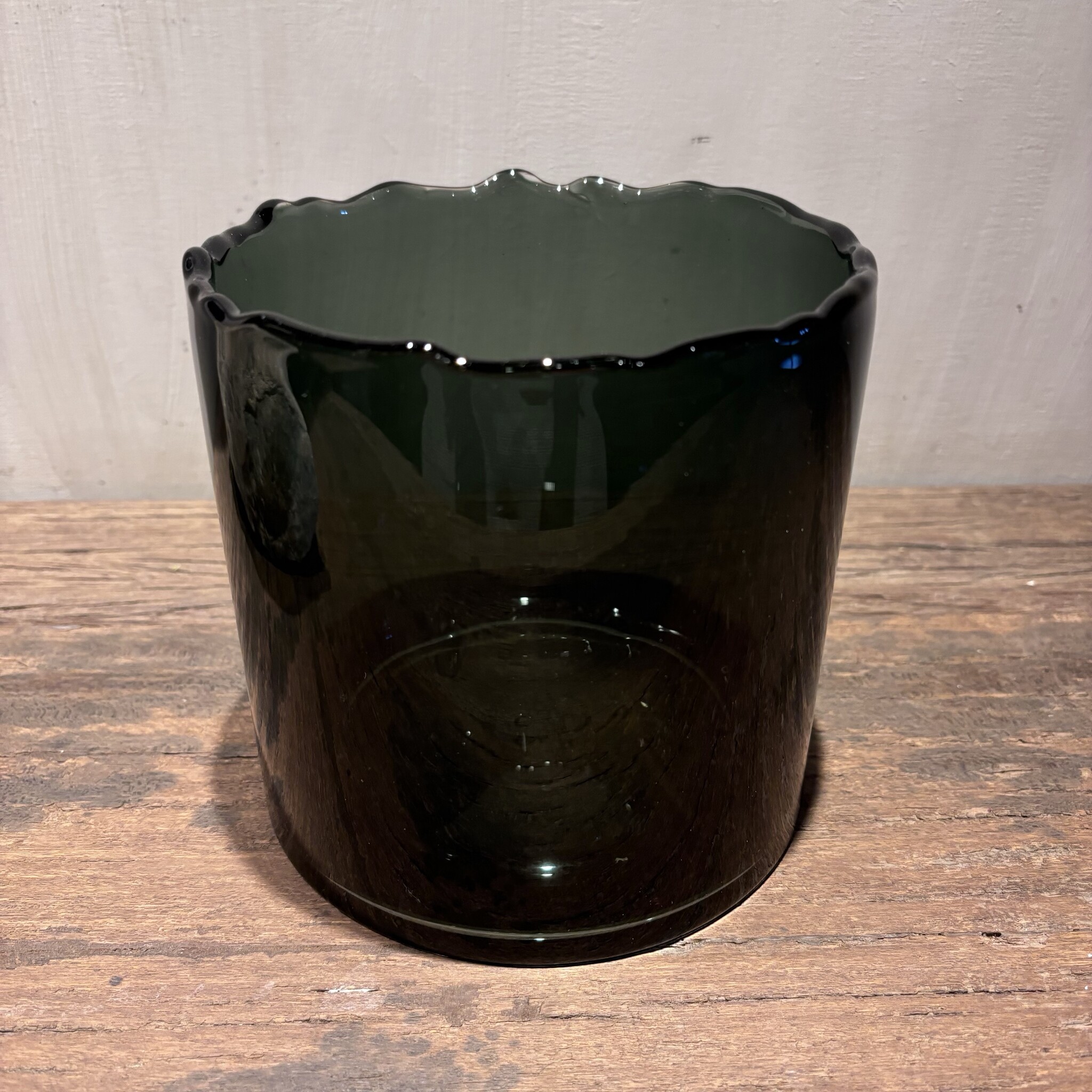 DekoCandle Vaas Organic Rim Smoke Large