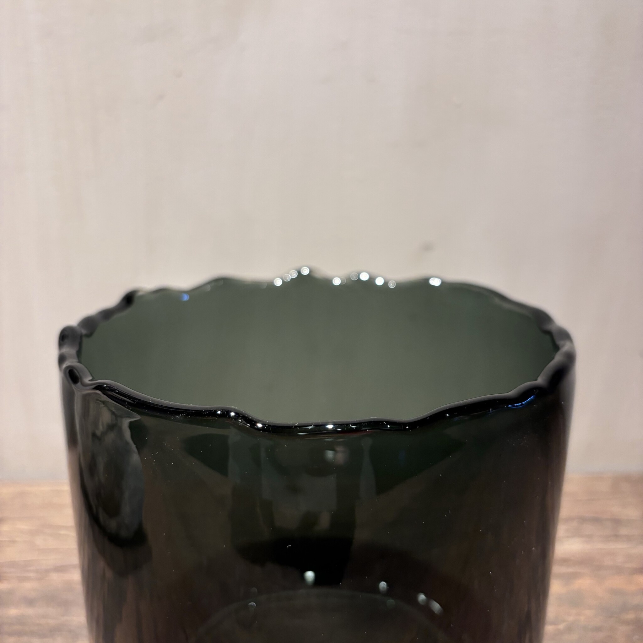 DekoCandle Vaas Organic Rim Smoke Large