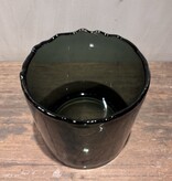 DekoCandle Vaas Organic Rim Smoke Large