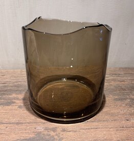 DekoCandle Vaas Organic Rim Mocha Large