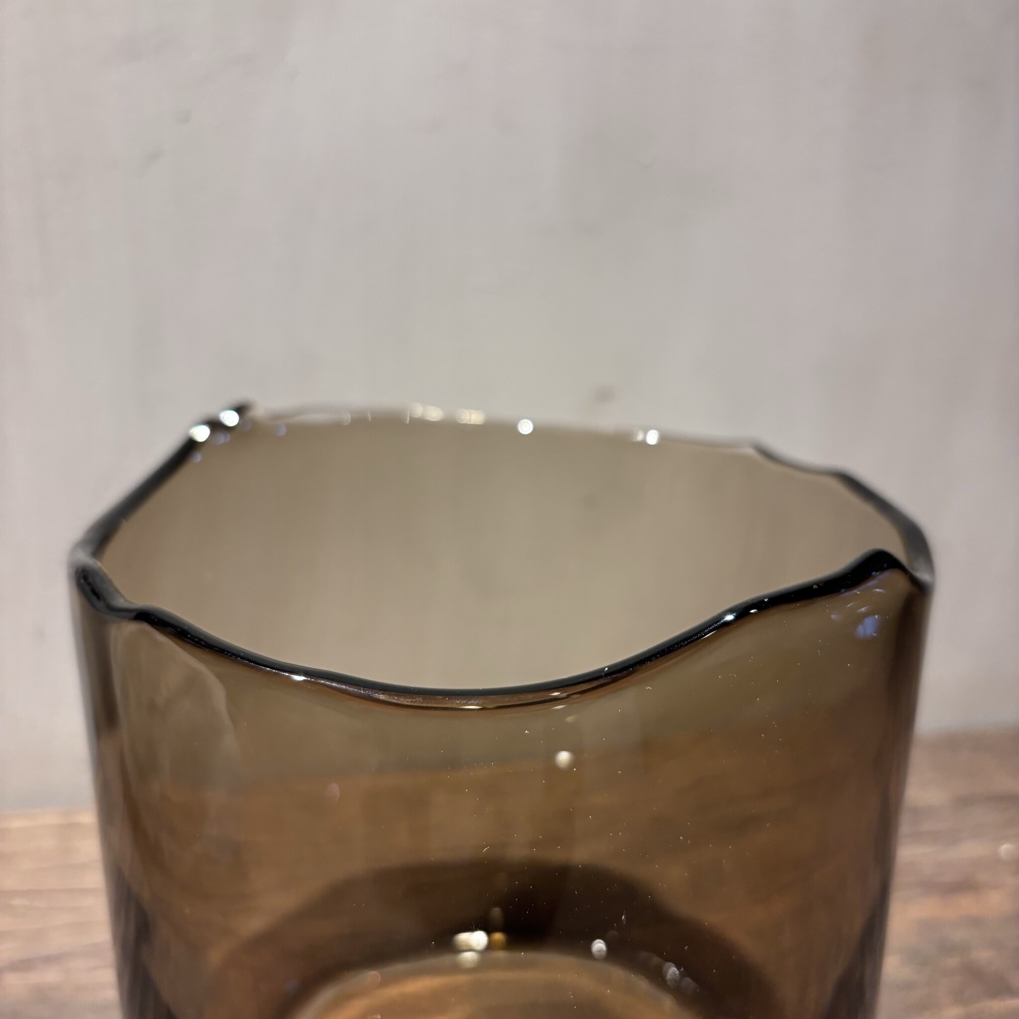DekoCandle Vaas Organic Rim Mocha Large