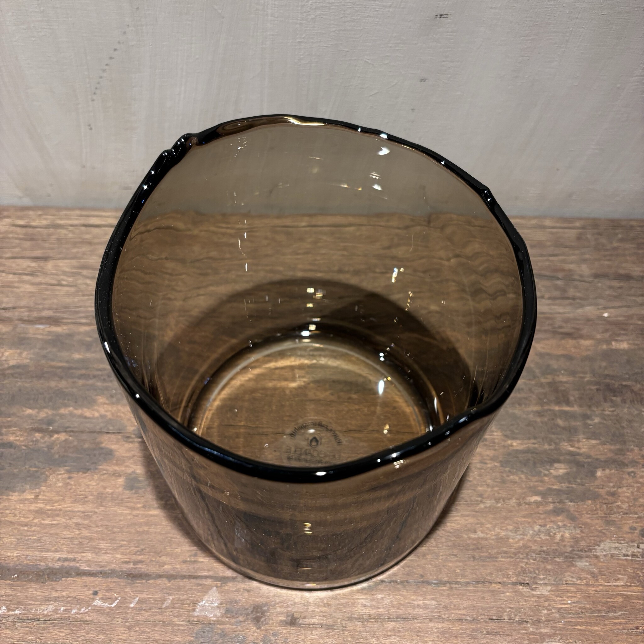 DekoCandle Vaas Organic Rim Mocha Large
