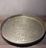 DekoCandle Dienblad Textured Champagne Gold