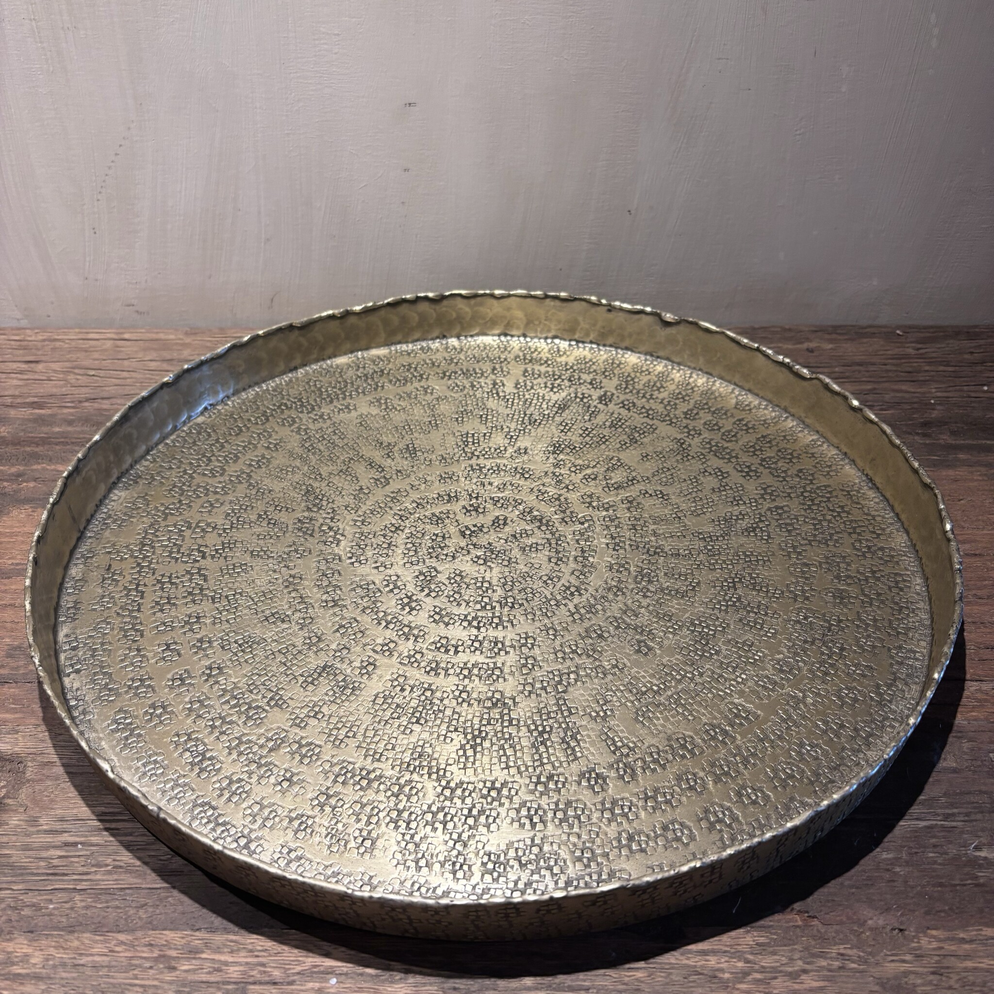 DekoCandle Dienblad Textured Champagne Gold