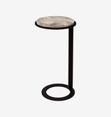 PMP / NIX Easy Sofa Table Travertine Marble Grey