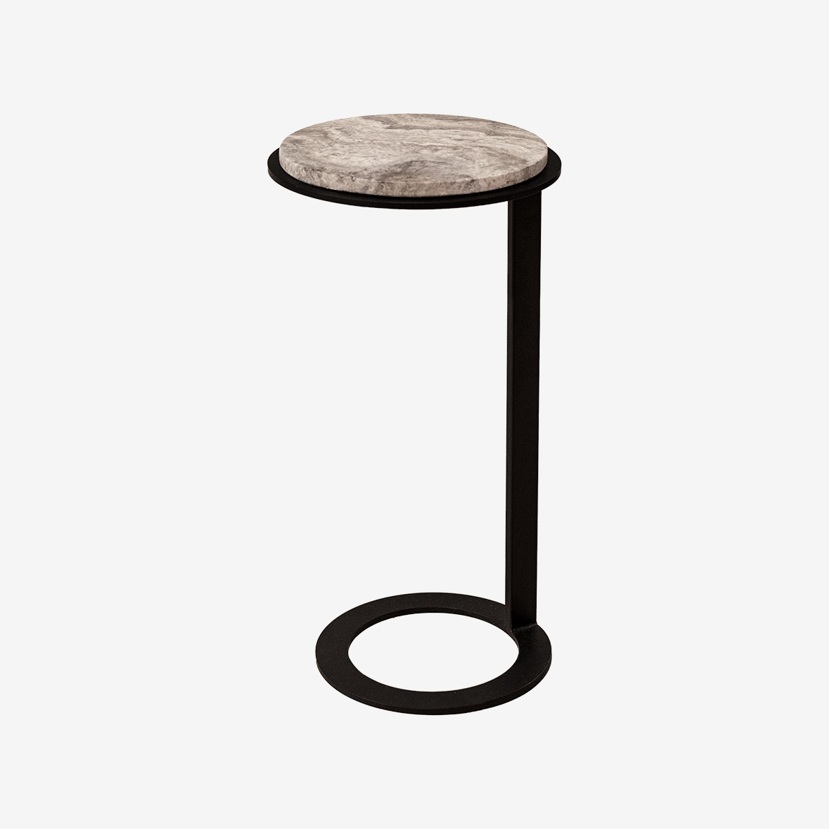 PMP / NIX Easy Sofa Table Travertine Marble Grey