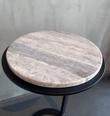 PMP / NIX Easy Sofa Table Travertine Marble Grey
