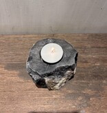 De appelgaard Waxinelichthouder Versteend Hout