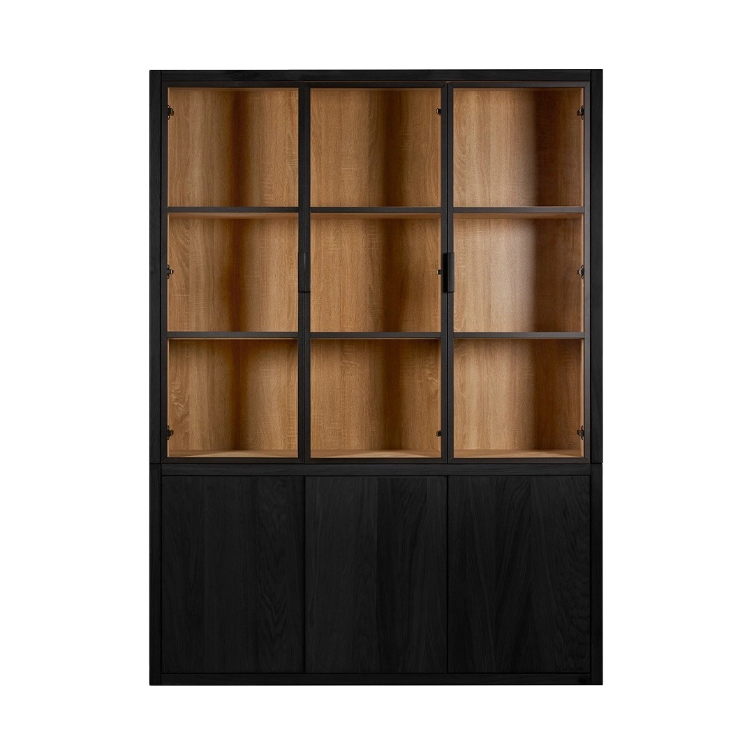 Chazz Cabinet 155 black-bianco
