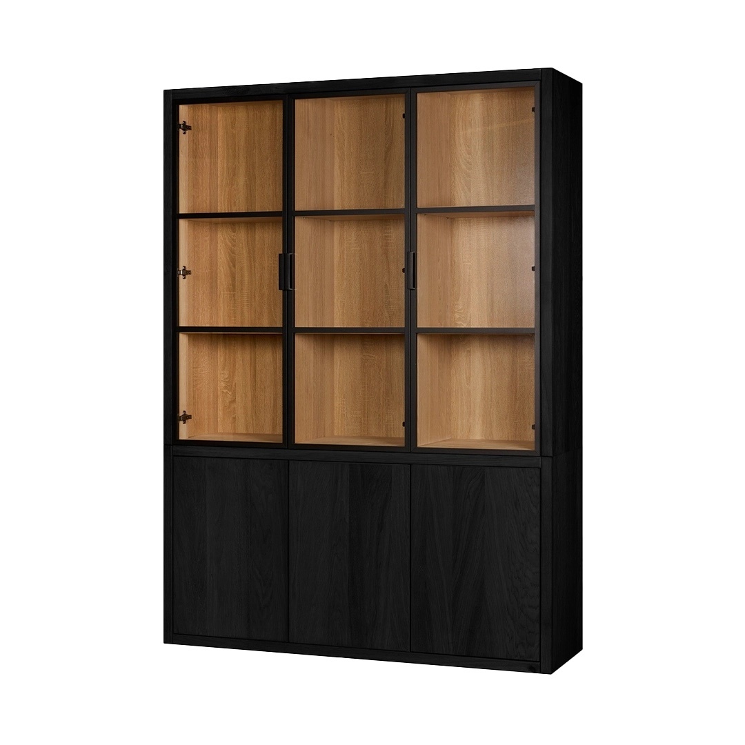 Chazz Cabinet 155 black-bianco