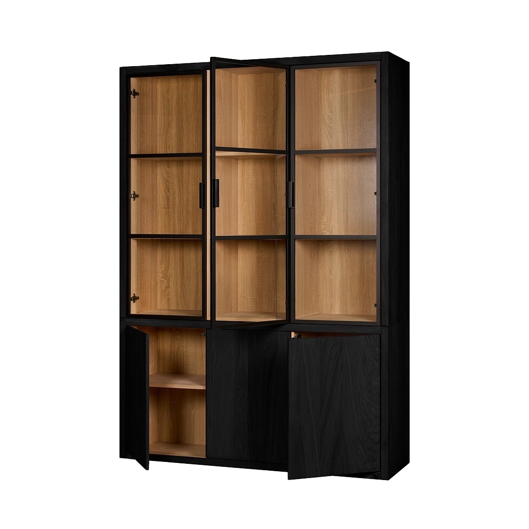 Chazz Cabinet 155 black-bianco