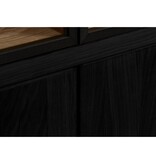 Chazz Cabinet 155 black-bianco