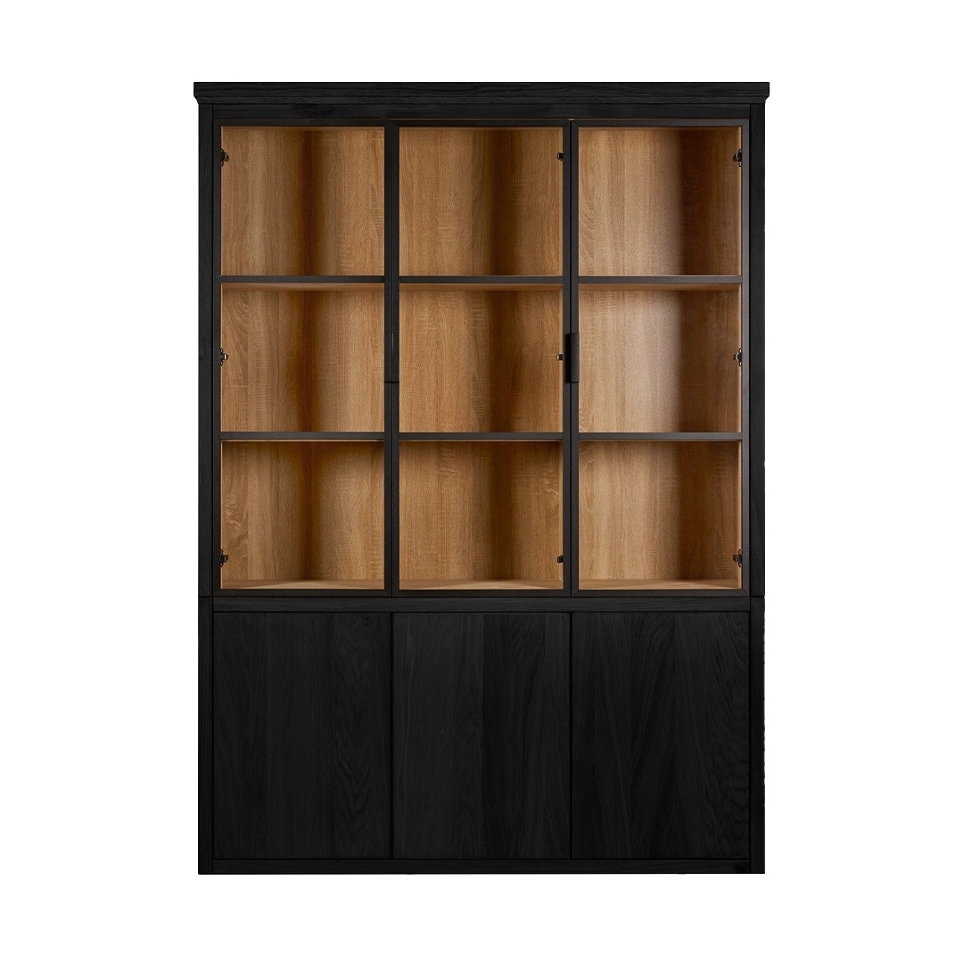 Chazz Cabinet 155 black-bianco