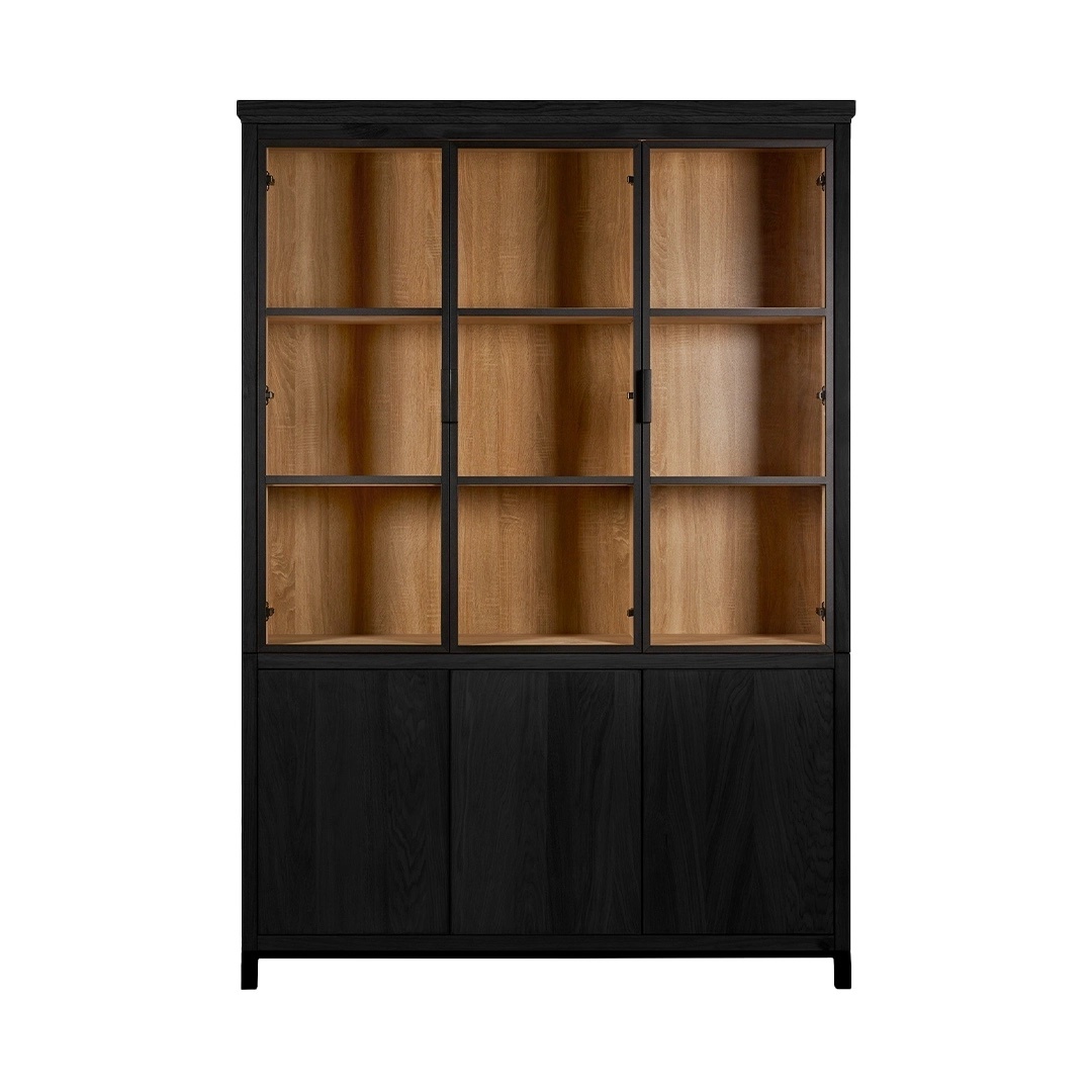 Chazz Cabinet 155 black-bianco