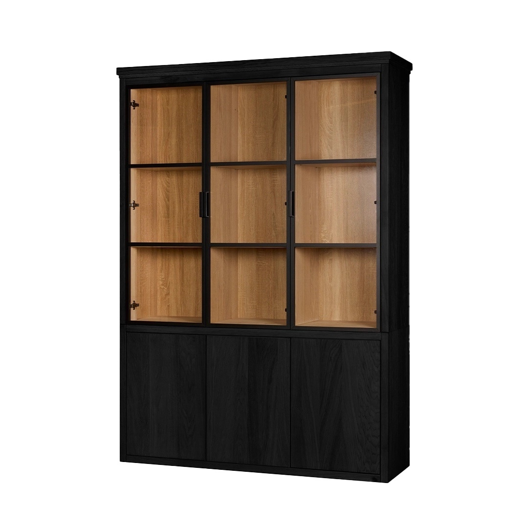 Chazz Cabinet 155 black-bianco