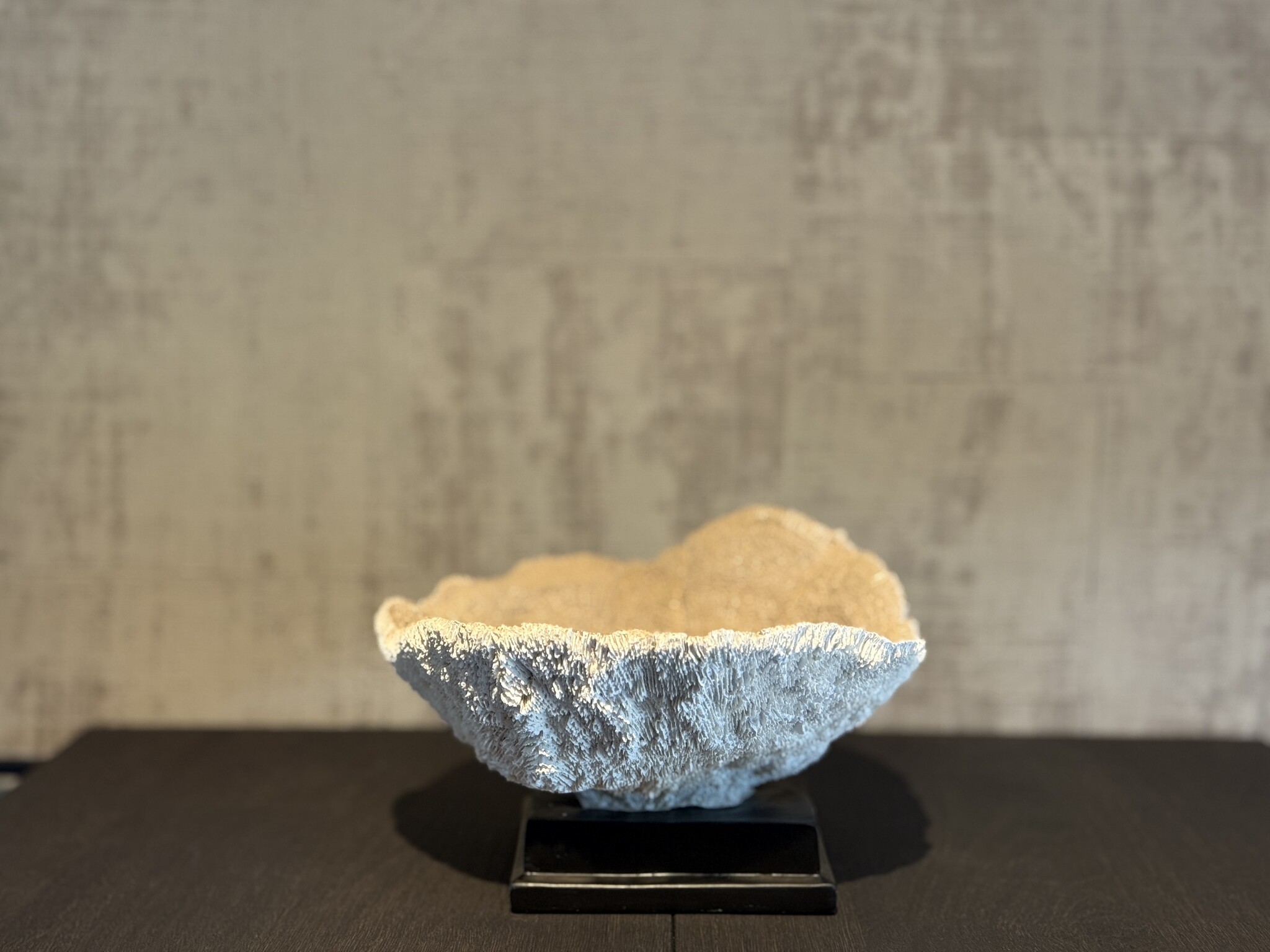 De appelgaard koraal op plateau beige